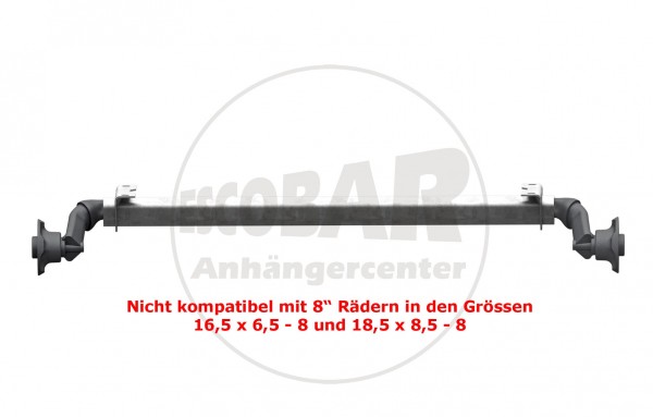 Alko Achse UBR 700-5 flache Böcke Auflagemaß : 0750 mm LK: 4x100