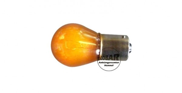 Glühbirne Kugellampe 12 Volt : 21 Watt orange
