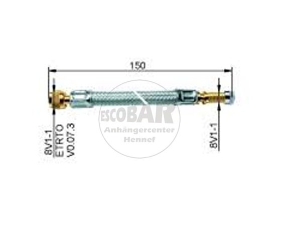 LKW - Ventilverlängerung flexibel L : 150 mm