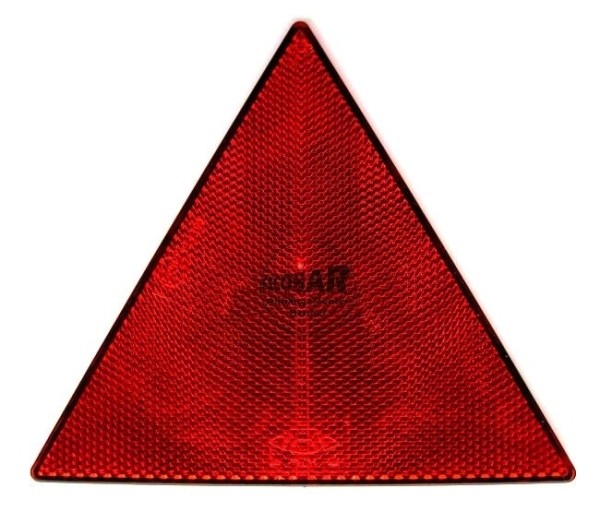 Dreieckrückstrahler rot zum kleben
