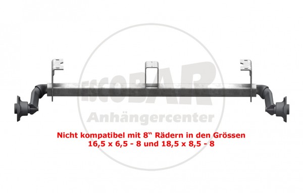 Alko Achse UBR 700-5 hohe Böcke Auflagemaß : 1500 mm LK: 5x112