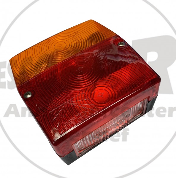 Leuchte Aspöck MINIPOINT BBSK ( 5 pol.Bajonett ) mit Kennzeichenleuchte Maße : 98 x 95 x 50 mm