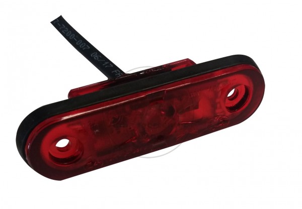 LED Positionsleuchte Posipoint 2 - rot mit 5,0 m Kabel DC