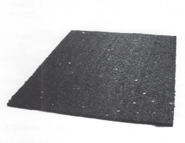 Anti-Rutsch-Matte aus Gummi, schwarz, Gleitreibbeiwert 0,6